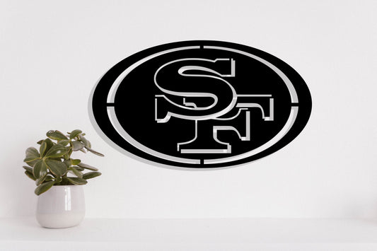 San Francisco 49ers Badge Shield Laser Cut files svg dxf ai eps png jpg pdf