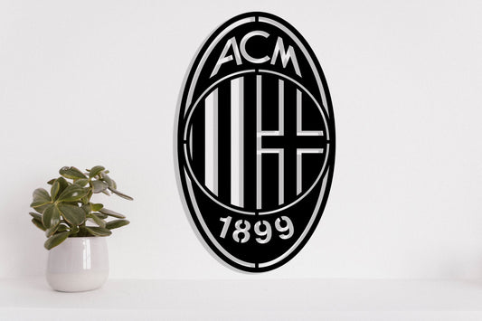 AC Milan FC Batch Shield Metal Laser Cut files