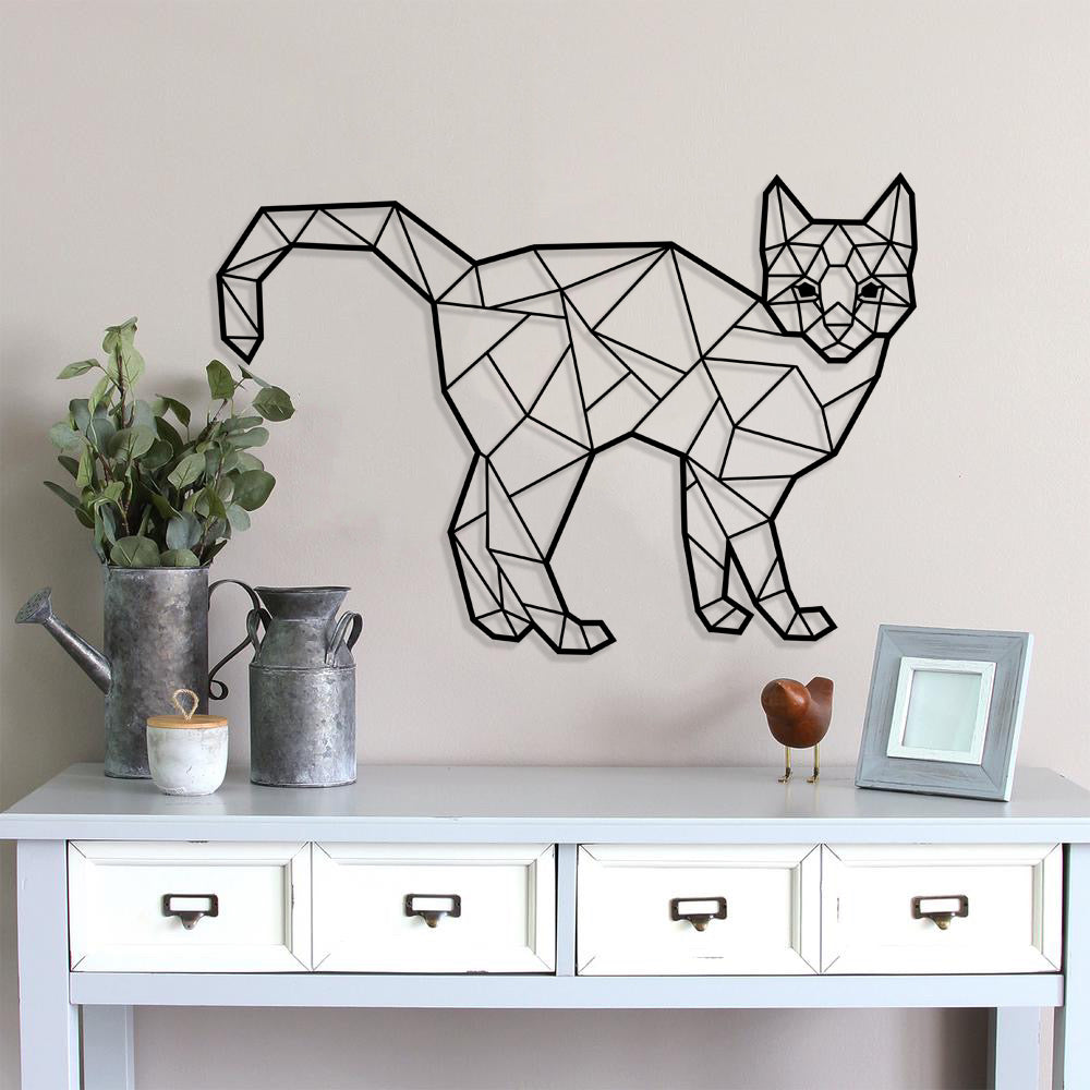 Cat Geometric Art Metal Laser Cut files