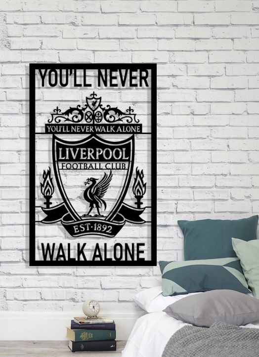 Liverpool You Will Never Walk Alone YNWA Batch Shield Metal Laser Cut files