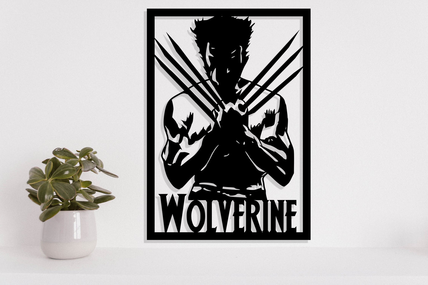 Marvel Wolverine Metal Laser Cut files svg dxf ai png jpg eps pdf