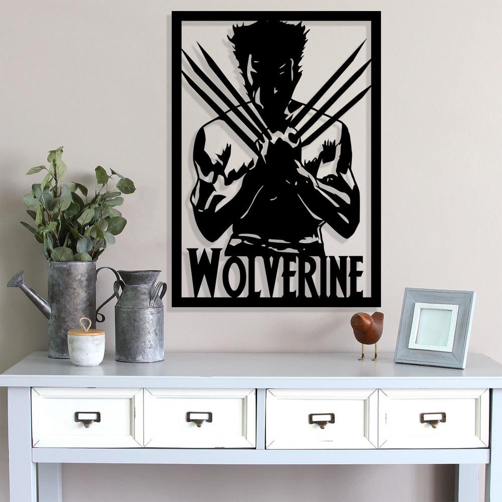 Marvel Wolverine Metal Laser Cut files svg dxf ai png jpg eps pdf