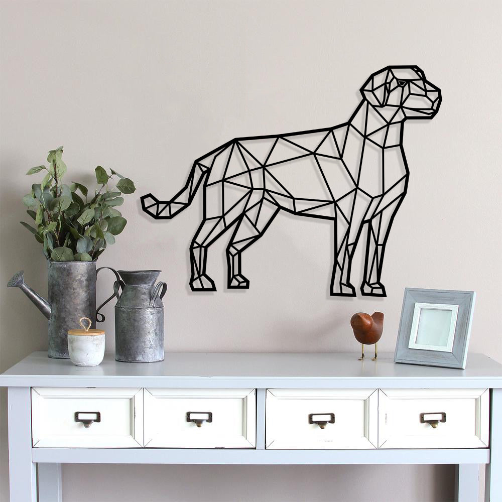 Dog Geometric Art Metal Laser Cut files