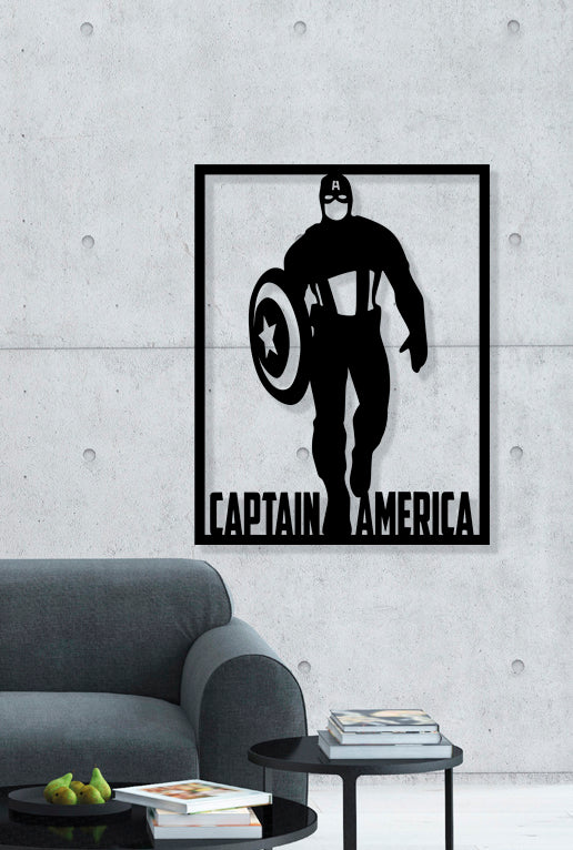 Marvel Captain America Metal Laser Cut files svg dxf ai png jpg eps pdf