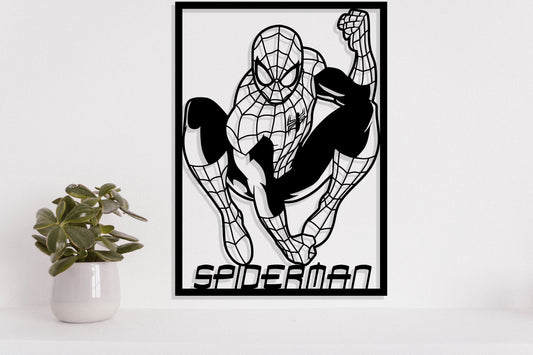 Marvel super hero Spiderman Metal Laser Cut files svg dxf ai png jpg eps pdf