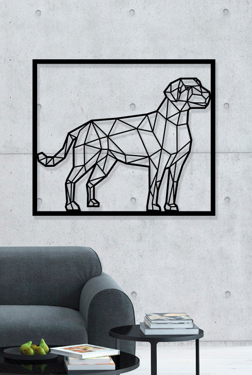 Dog Geometric Art Metal Laser Cut files