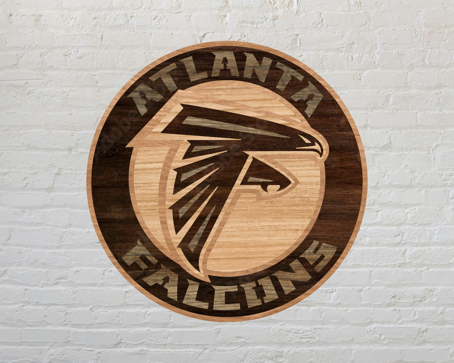 Atlanta Falcons Multi Layered Laser Cut files svg dxf ai png