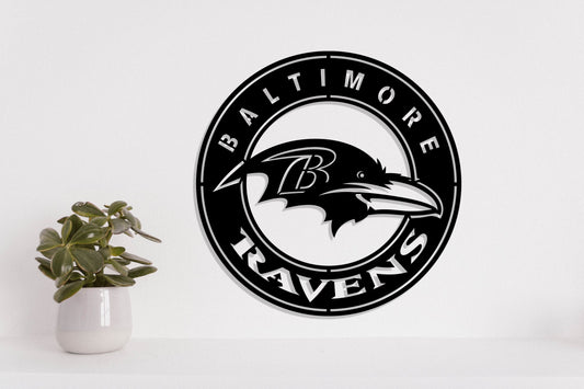 Baltimore Ravens Badge Shield Laser Cut files svg dxf ai eps png jpg pdf