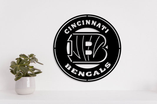 Cincinnati Bengals Badge Shield Laser Cut files svg dxf ai eps png jpg pdf