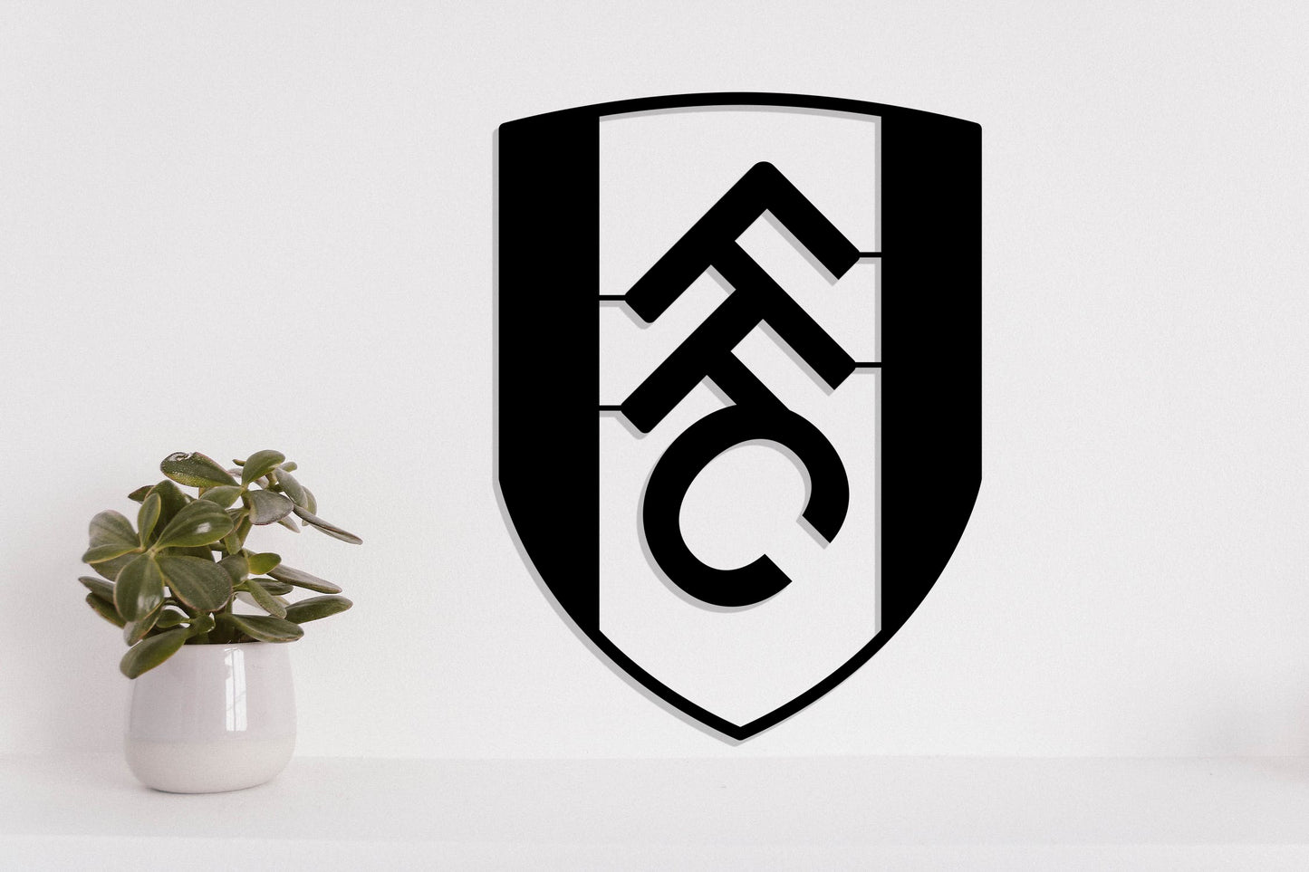 Fulham FC Badge Shield Metal Laser Cut files ai png svg dxf, jpg eps pdf