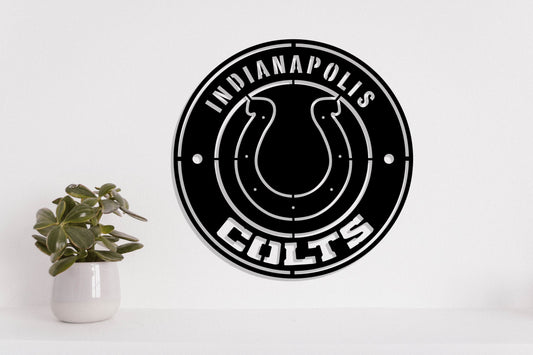 Indianapolis Colts Badge Shield Laser Cut files svg dxf ai eps png jpg pdf