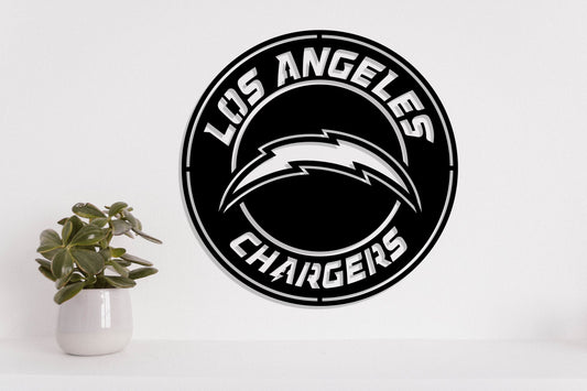 Los Angeles Chargers Badge Shield Laser Cut files svg dxf ai eps png jpg pdf