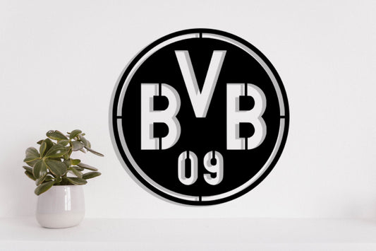 Borussia Dortmund FC Batch Shield Metal Laser Cut file svg dxg jpg png pdf ai eps