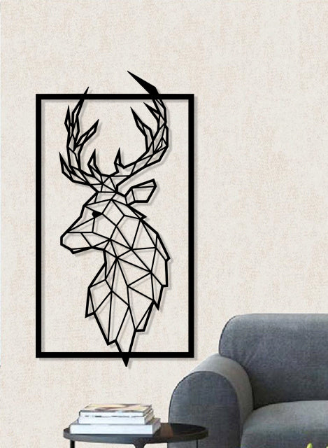 Deer Geometric Art Metal Laser Cut files