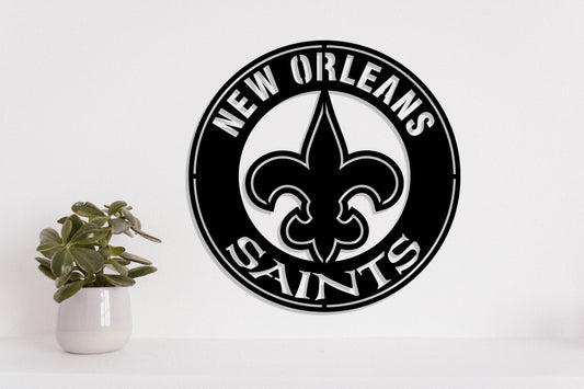 New Orleans Saints Badge Shield Laser Cut files svg dxf ai eps png jpg pdf