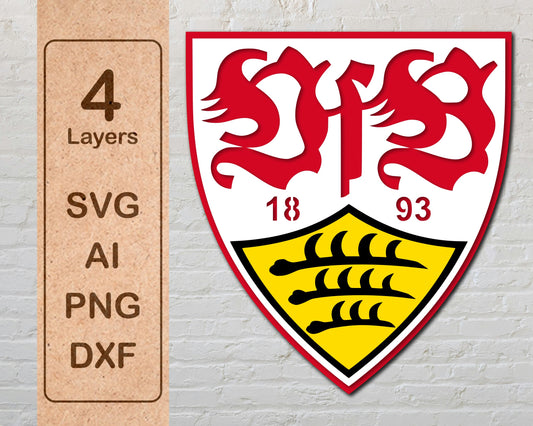 VfB Stuttgart FC Layered Laser Cut files