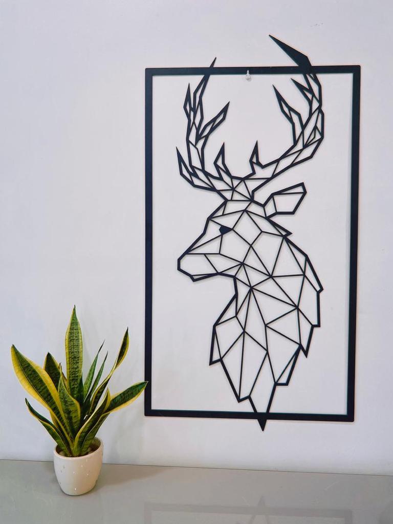 Deer Geometric Art Metal Laser Cut files