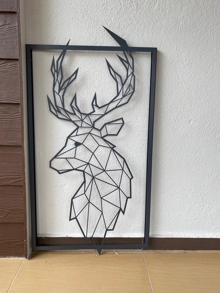 Deer Geometric Art Metal Laser Cut files