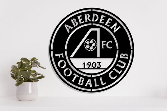 Aberdeen FC Badge Shield Metal Laser Cut files ai png svg dxf, jpg eps pdf