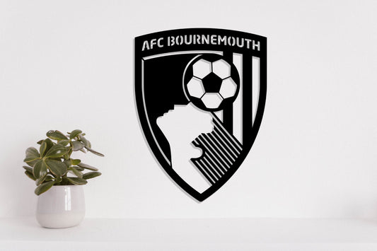 AFC Bournemouth FC Badge Shield Metal Laser Cut files ai png svg dxf, jpg eps pdf