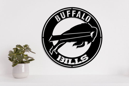 Buffalo Bills Badge Shield Laser Cut files svg dxf ai eps png jpg pdf