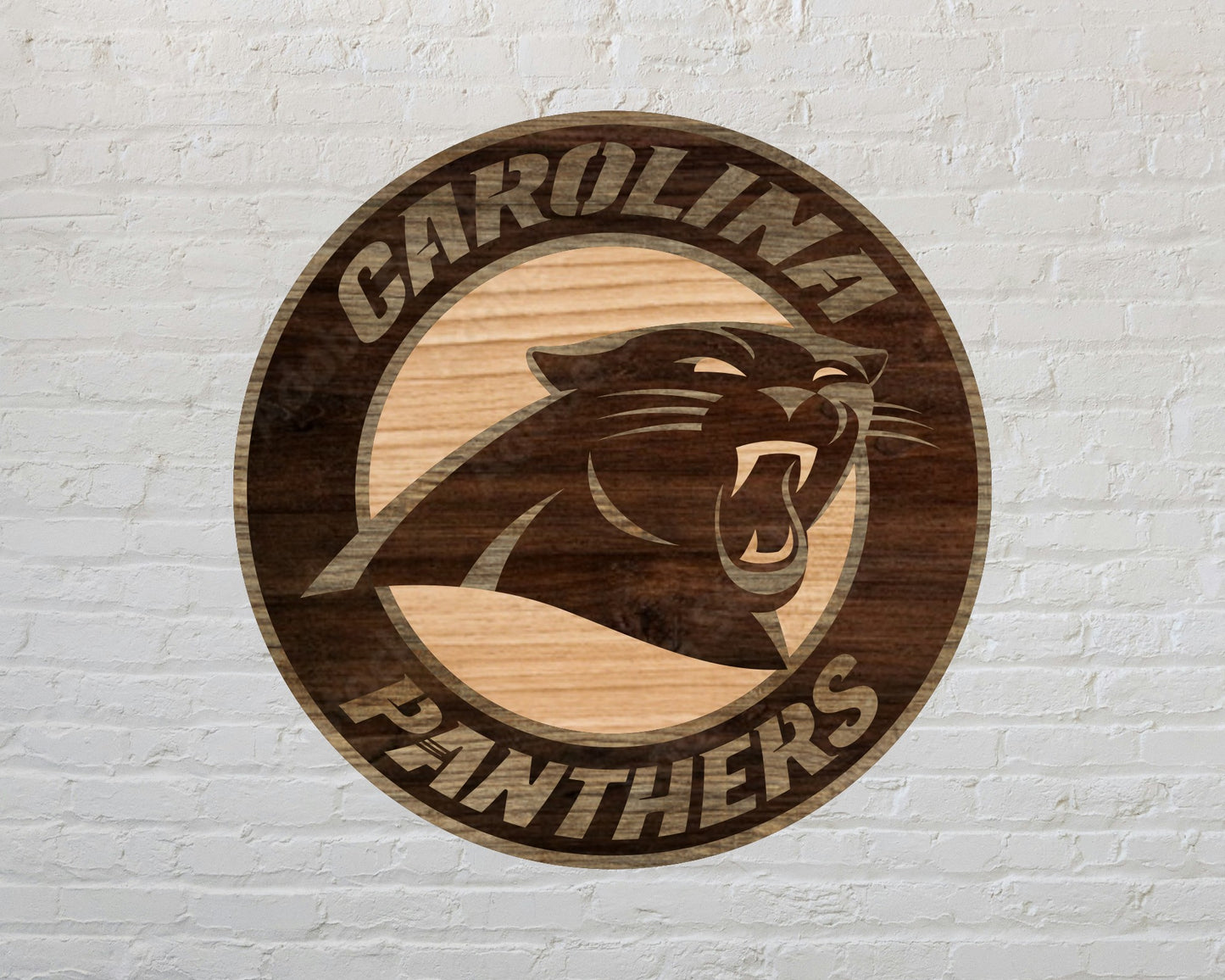 Carolina Panthers Multi Layered Laser Cut files svg dxf ai png