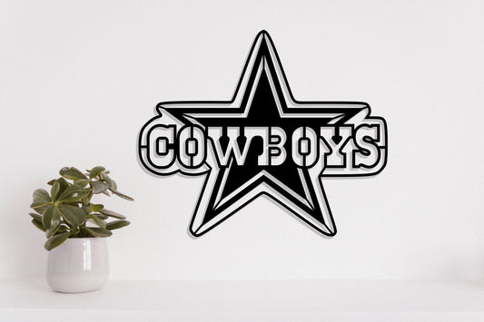 Dallas Cowboys Badge Shield Laser Cut file svg dxf ai eps png jpg pdf