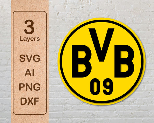 Borussia Dortmund FC Layered Laser Cut files