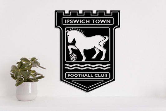 Ipswich Town FC Badge Shield Metal Laser Cut files ai png svg dxf, jpg eps pdf