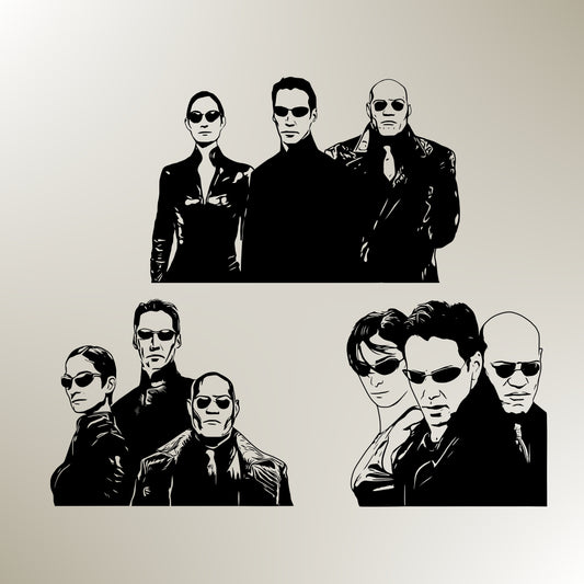 The Matrix Bundle Silhouette Vector Clipart Print files