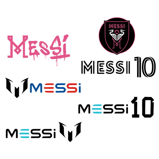 Lionel Messi Logo Bundle Silhouette Vector Clipart Print files