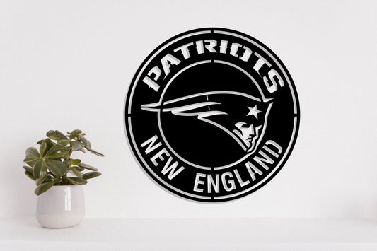 New England Patriots Badge Shield Laser Cut files svg dxf ai eps png jpg pdf