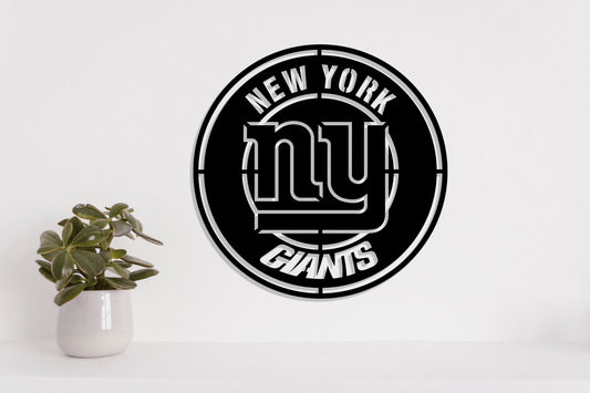 New York Giants Badge Shield Laser Cut files svg dxf ai eps png jpg pdf