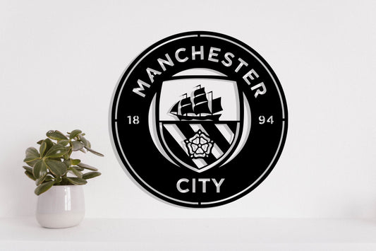 Manchester City FC Batch Shield Metal Laser Cut files