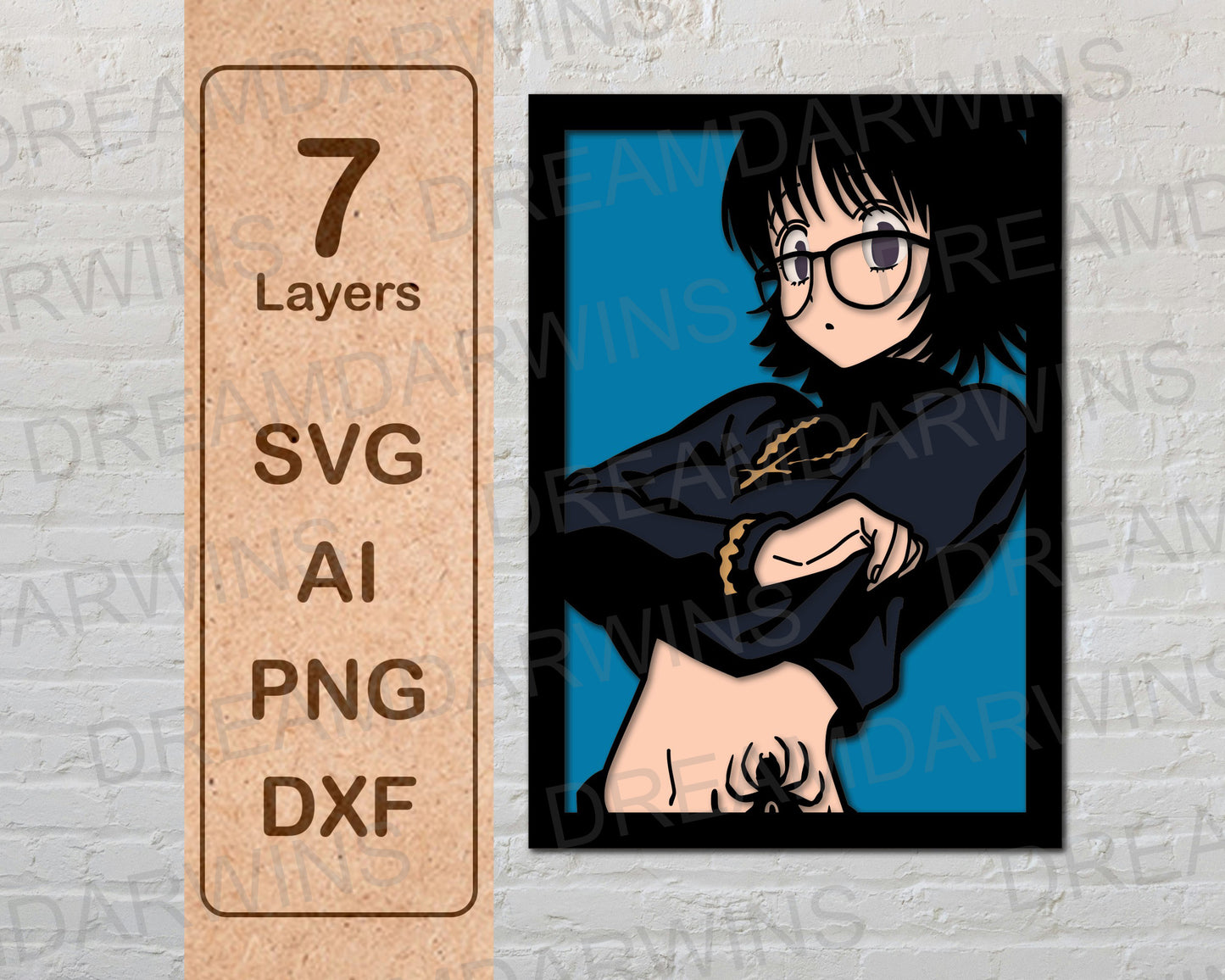 Shizuku from Hunter X Hunter Anime Layered Laser Cut files