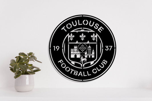 Toulouse FC Badge Shield Metal Laser Cut files svg dxf png jpg pdf ai eps