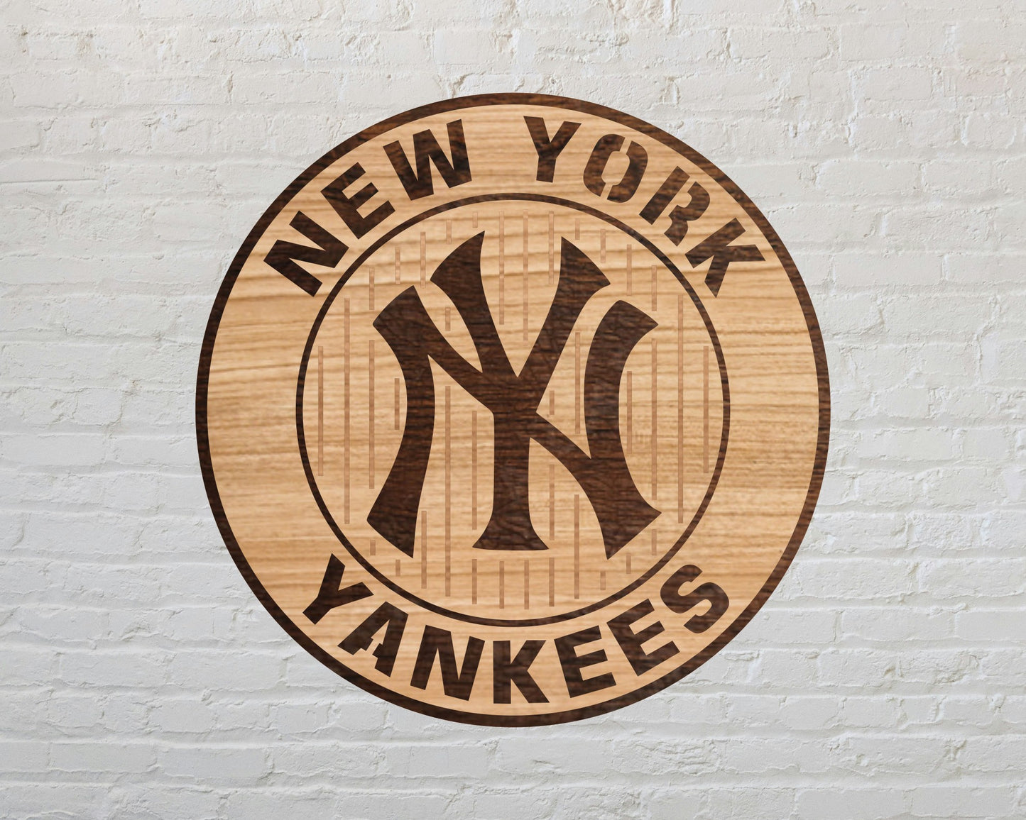 New York Yankees Layered Laser Cut files svg dxf ai png